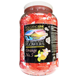 LA PALM Volcano Spa - Dry Bath Soap Flowers - 1 gal - Orange