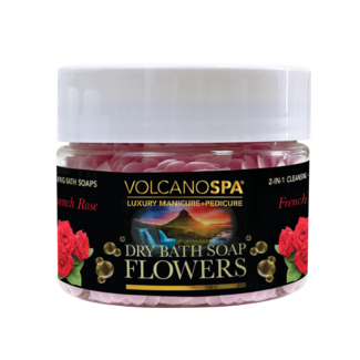LA PALM Volcano Spa - Dry Bath Soap Flowers - 12 oz - French Rose