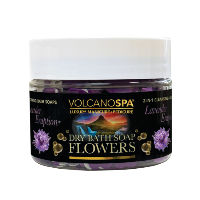 Volcano Spa - Dry Bath Soap Flowers - 12 oz - Lavender