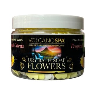 LA PALM Volcano Spa - Dry Bath Soap Flowers - 12 oz - Tropical Citrus