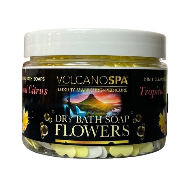 Volcano Spa - Dry Bath Soap Flowers - 12 oz - Tropical Citrus