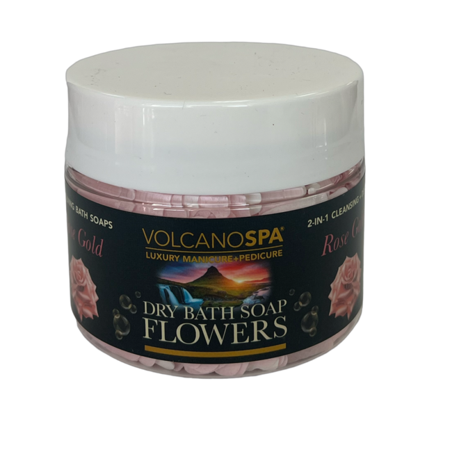 Volcano Spa - Dry Bath Soap Flowers CBD - 12 oz - Rose Gold
