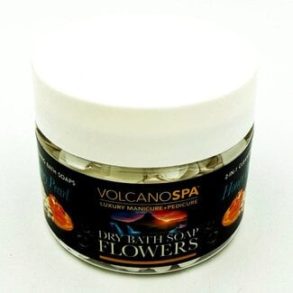 LA PALM Volcano Spa - Dry Bath Soap Flowers - 12 oz - Honey Pearl