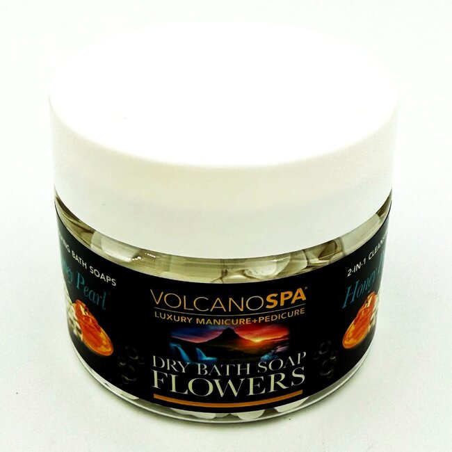 Volcano Spa - Dry Bath Soap Flowers - 12 oz - Honey Pearl