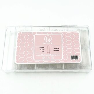 The Studio The Studio - Nail Tip Box - Coffin Clear - XXL