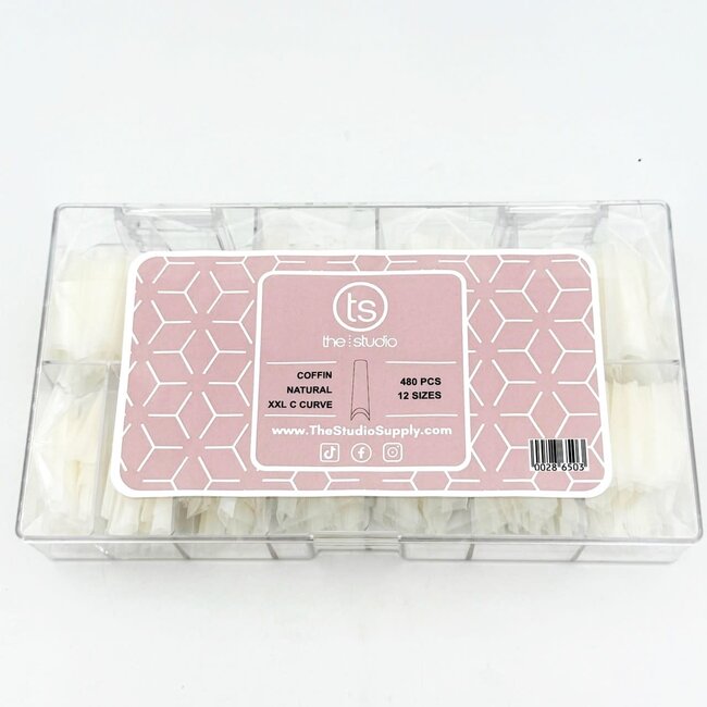 The Studio - Tip Box - Coffin Natural C Curve - XXL