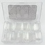 The Studio - Nail Tip Box - Coffin Clear C Curve - XXL