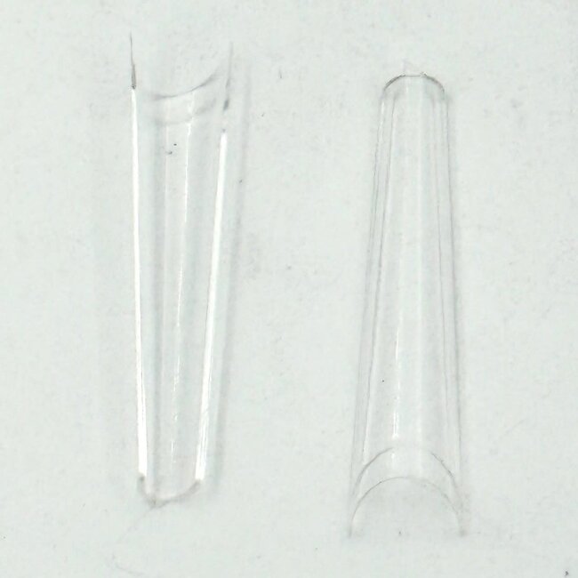 The Studio - Nail Tip Box - Coffin Clear C Curve - XXL