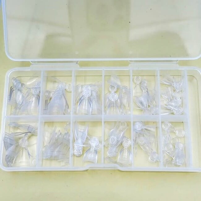 The Studio - Nail Tip Box - Almond - Clear - Short