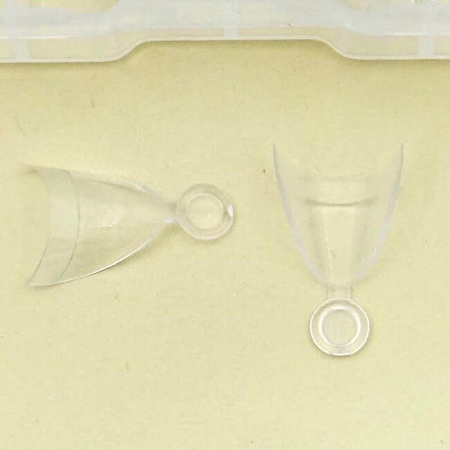 The Studio - Nail Tip Box - Almond - Clear - Short