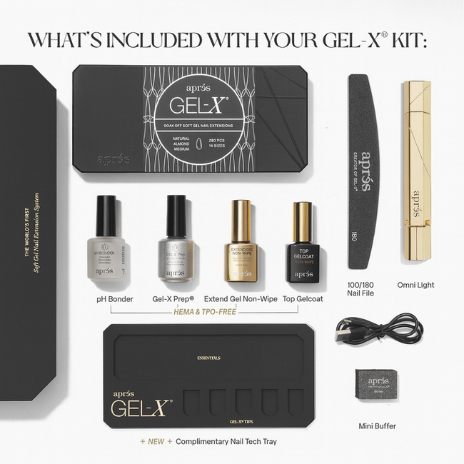 Apres - Gel X - Starter Kit Set (w/ mini NAM Tip Box) 2025 Version