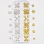 The Studio - Art Pack #625 - Snowflakes - Silver Gold
