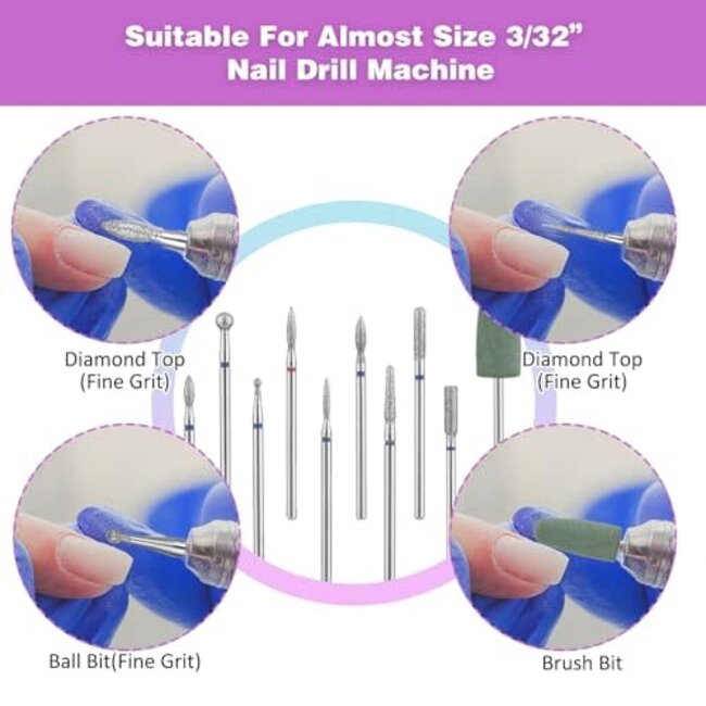 The Studio - Manicure Bit Kit - 10 pcs