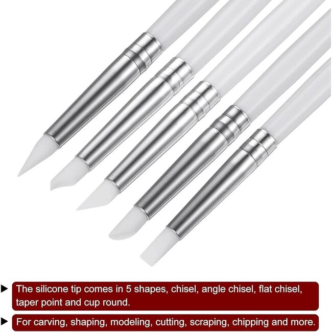 The Studio - Silicon Tools Set - 5pc - White
