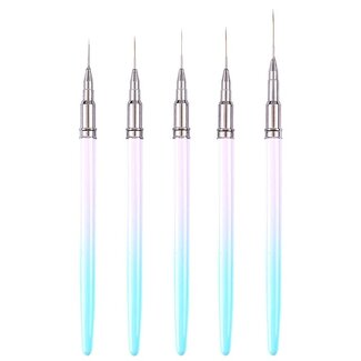 The Studio The Studio - Liner Brush - 5 PC - Blue/Pink Ombre