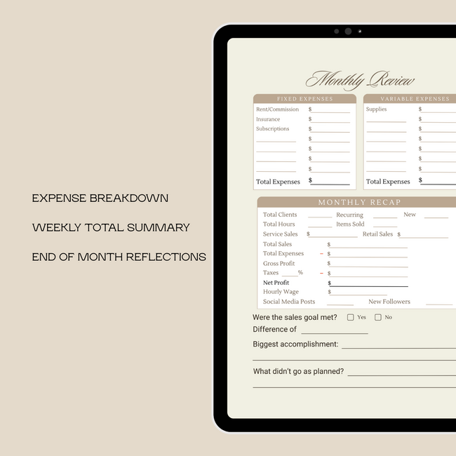 The Beauty Ledger - Neutral