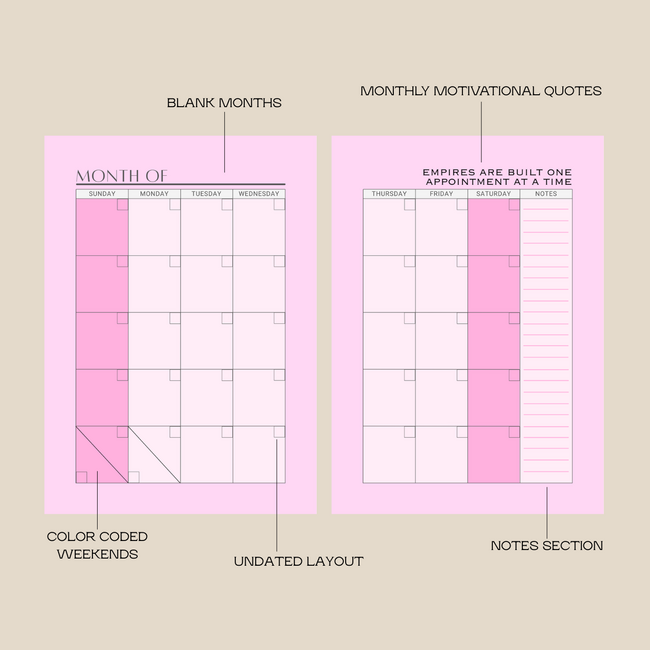 The Beauty Ledger - Pink