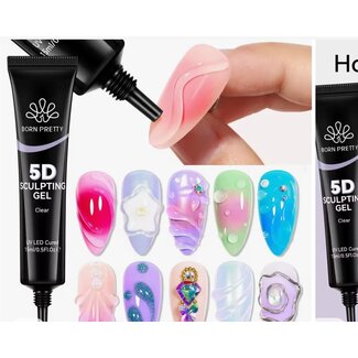 Born Pretty Born Pretty - 5D Sculpting Gel Clear - .5 fl oz