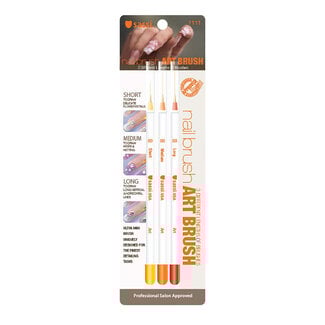 Sassi - Nail Art Striping Brush Set - 3 pcs