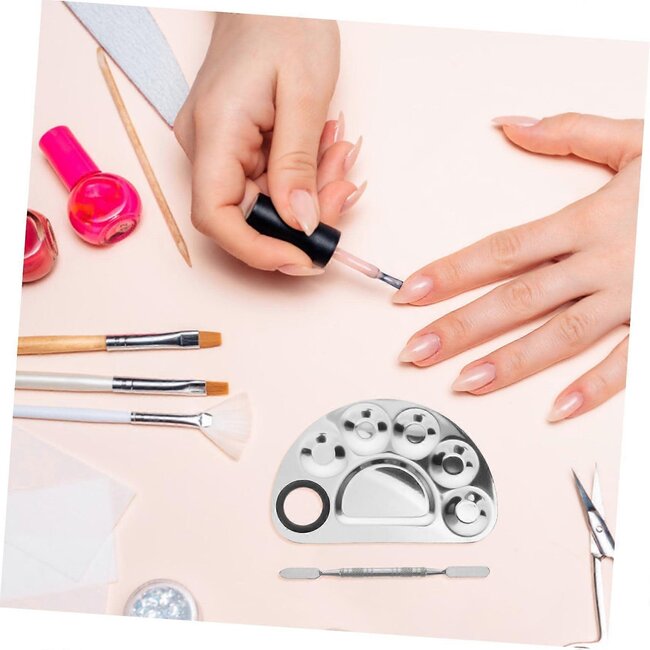 Beaut - Stainless Steel Nail Art Palette w/ Spatula