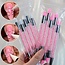 The Studio - Silicone Pen - 2 Sided - Pink/Pink - 5 pcs