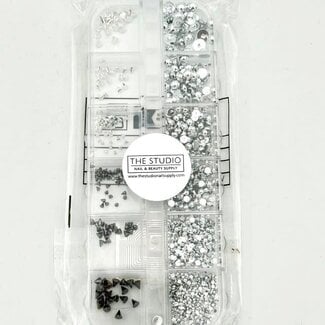 The Studio - Art Pack #632 - Silver - Spikes Pearls