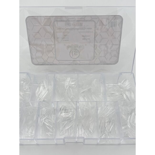The Studio - Tip Box - Full Cover - Almond Clear - Short
