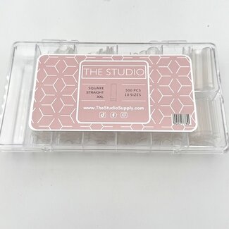 The Studio The Studio - Tip Box - Half Cover - Square Straight Clear - XXL