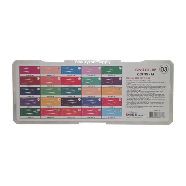 DND - Gel Tips - Full Coffin Medium