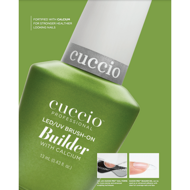 Cuccio - Brush-on Builder Gel with Calcium - 0.43 oz