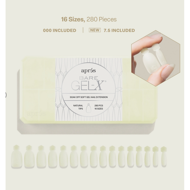 Apres - Bare Gel -X Tip Box - Natural