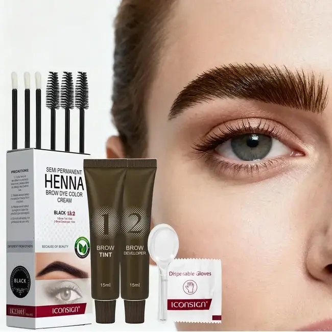 Iconsign - Henna Brow Dye Tint and Developer - Black