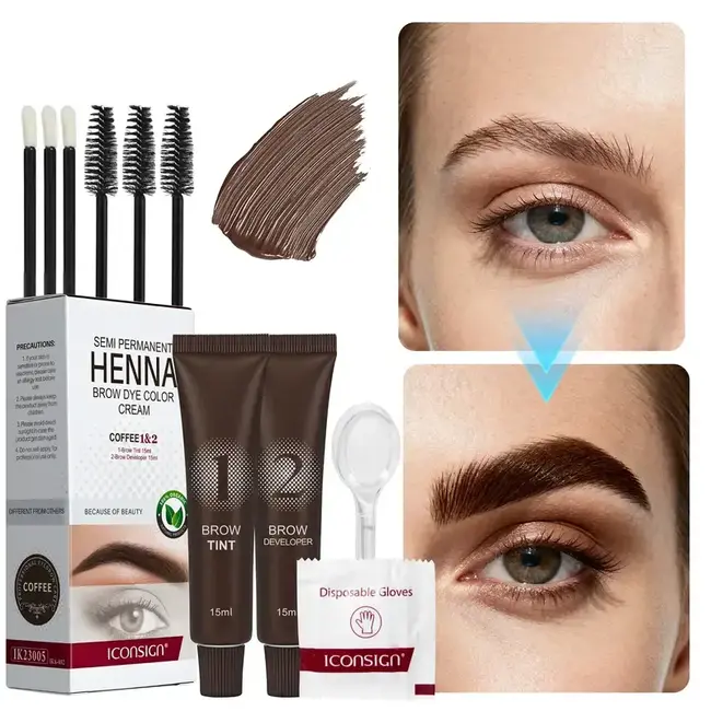 Iconsign - Henna Brow Dye Tint and Developer - Coffee