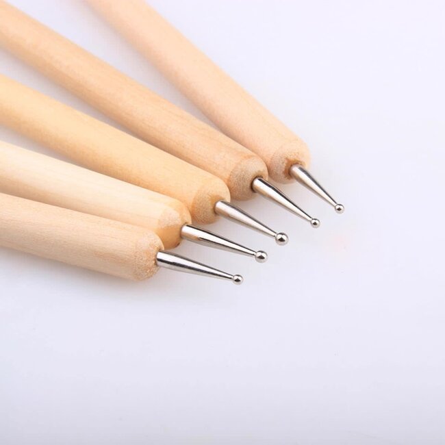 The Studio - Dotting Tools - Wood - 5 pcs