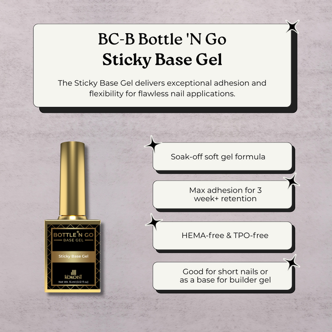 Kokoist - Bottle 'N Go - Sticky Base Gel - 15ml