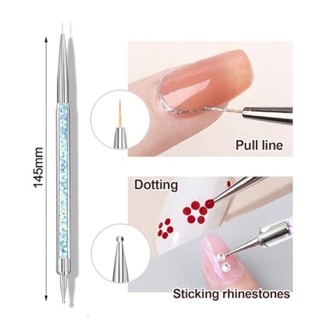 The Studio - Dotting Tools with Liner Brush - Rhinestones - 5 pcs
