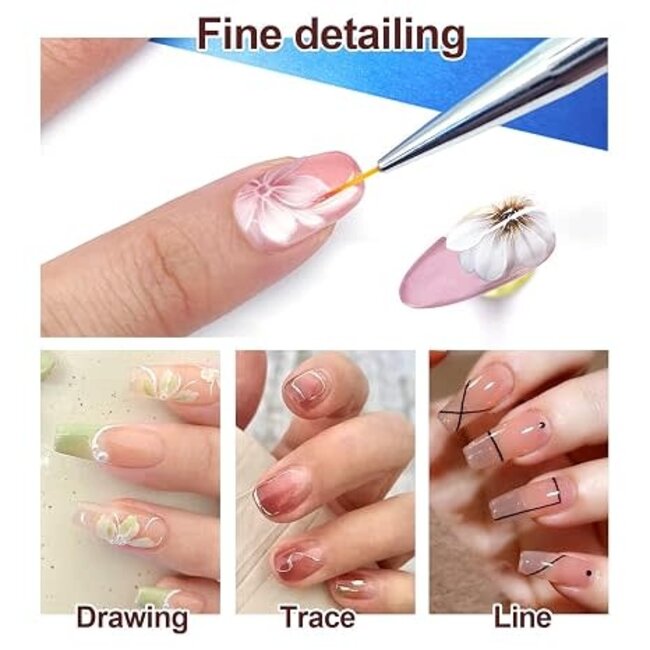 The Studio - Dotting Tools with Liner Brush - Rhinestones - 5 pcs