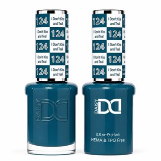 DND TPO HEMA FREE DND TPO HEMA FREE - 124 - I Don’t Kiss and Teal - Duo Polish