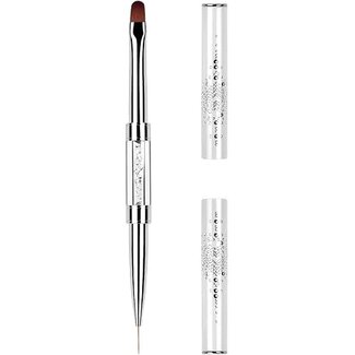 Dual End Gel Brush - Silver