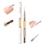 Dual End Gel Brush - Gold