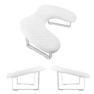 U Shape Arm Rest - White