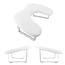 U Shape Arm Rest - White