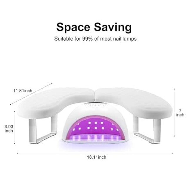 U Shape Arm Rest - White