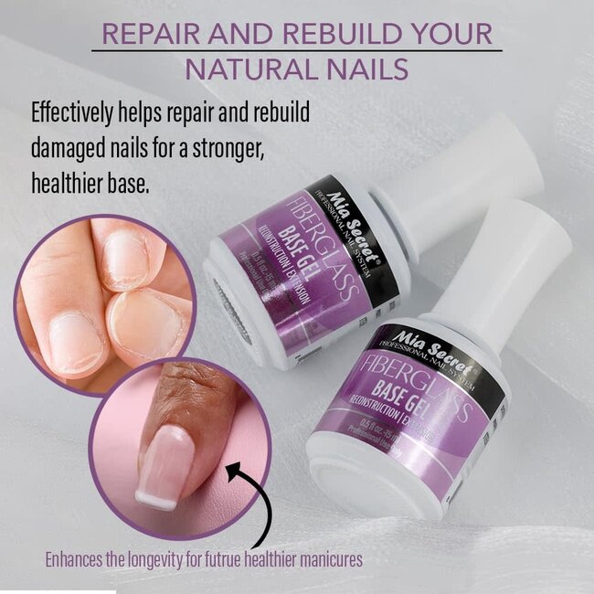 Mia Secret - Fiberglass Base Gel - .5 fl oz