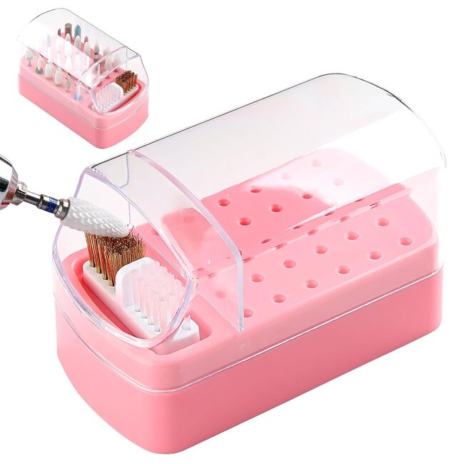 Folding Bit Holder - 30 Hole - Pink