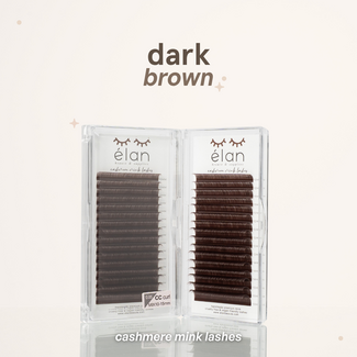 Elan Elan - Lash - Cashmere Mink - Dark Brown - 0.05 - CC Curl - MIX (10-15)