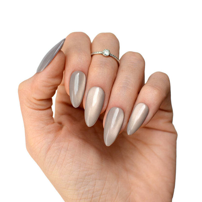 Pink Mask - Gel Polish - Icy Crystal - Crystal Nude Cat Eye