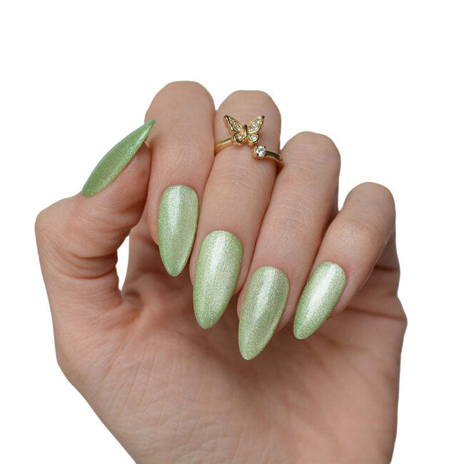Pink Mask - Gel Polish - Pistacchio Glow- Pastel Cat Eye