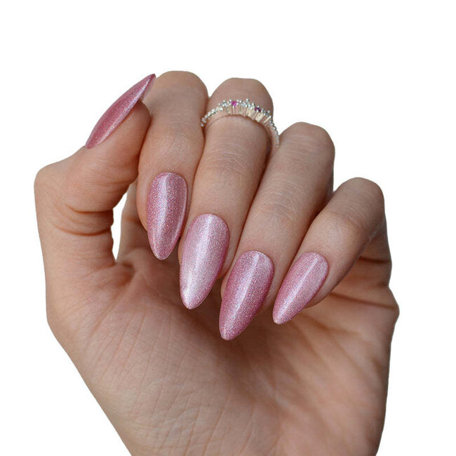 Pink Mask - Gel Polish - Blush Aura - Pastel Cat Eye