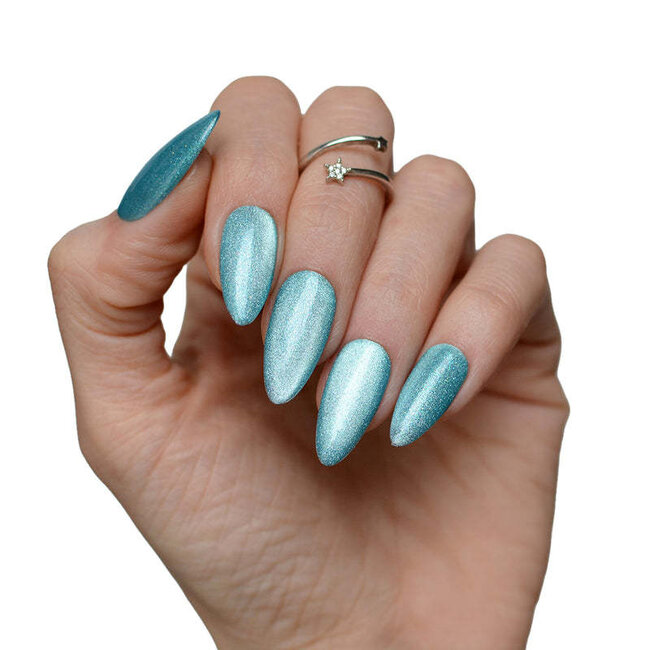 Pink Mask - Gel Polish - Seafoam Gleam - Pastel Cat Eye